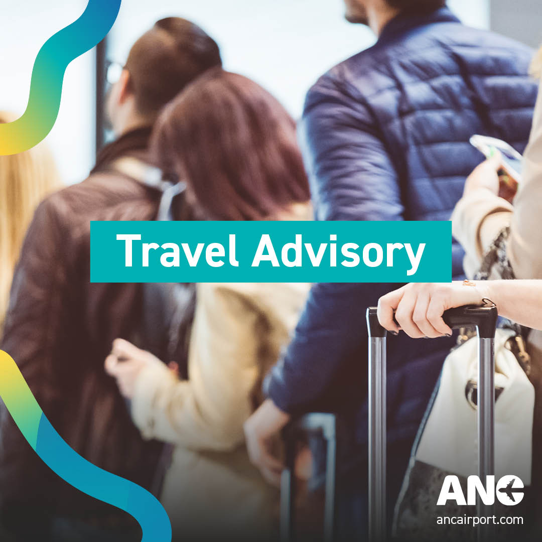 As the Arctic Winter Games end, ANC expects increased traffic at check-in counters and security lines, especially on Saturday, March 16, as athletes and fans depart. Please arrive early to give yourself extra time to park, check luggage, and clear TSA before your flight.