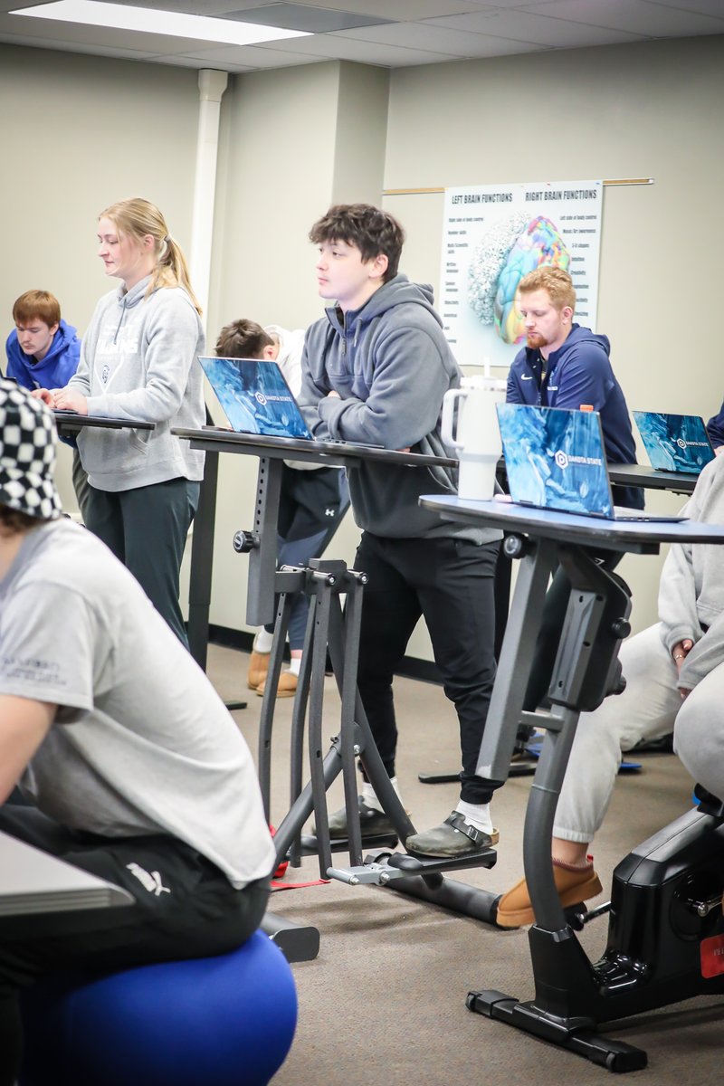 DakotaState's tweet image. Students in Scott Klungseth&apos;s Exercise Science Technology Integration course took advantage of flexible seating while learning about different motion analysis software. 

📰 ow.ly/wY7i50QTeyR

@DSUteach @dartfish 
#exercisescience #stromotion #dartfish #DSUteach