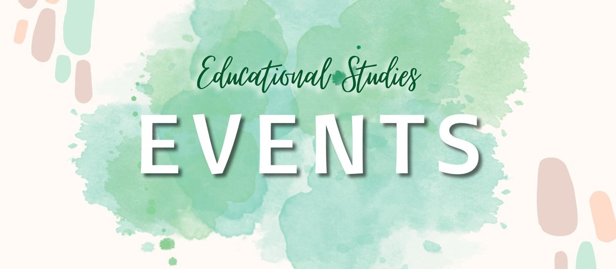 We have tons of events coming up, check them out and RSVP before it's too late! edst.educ.ubc.ca/events/