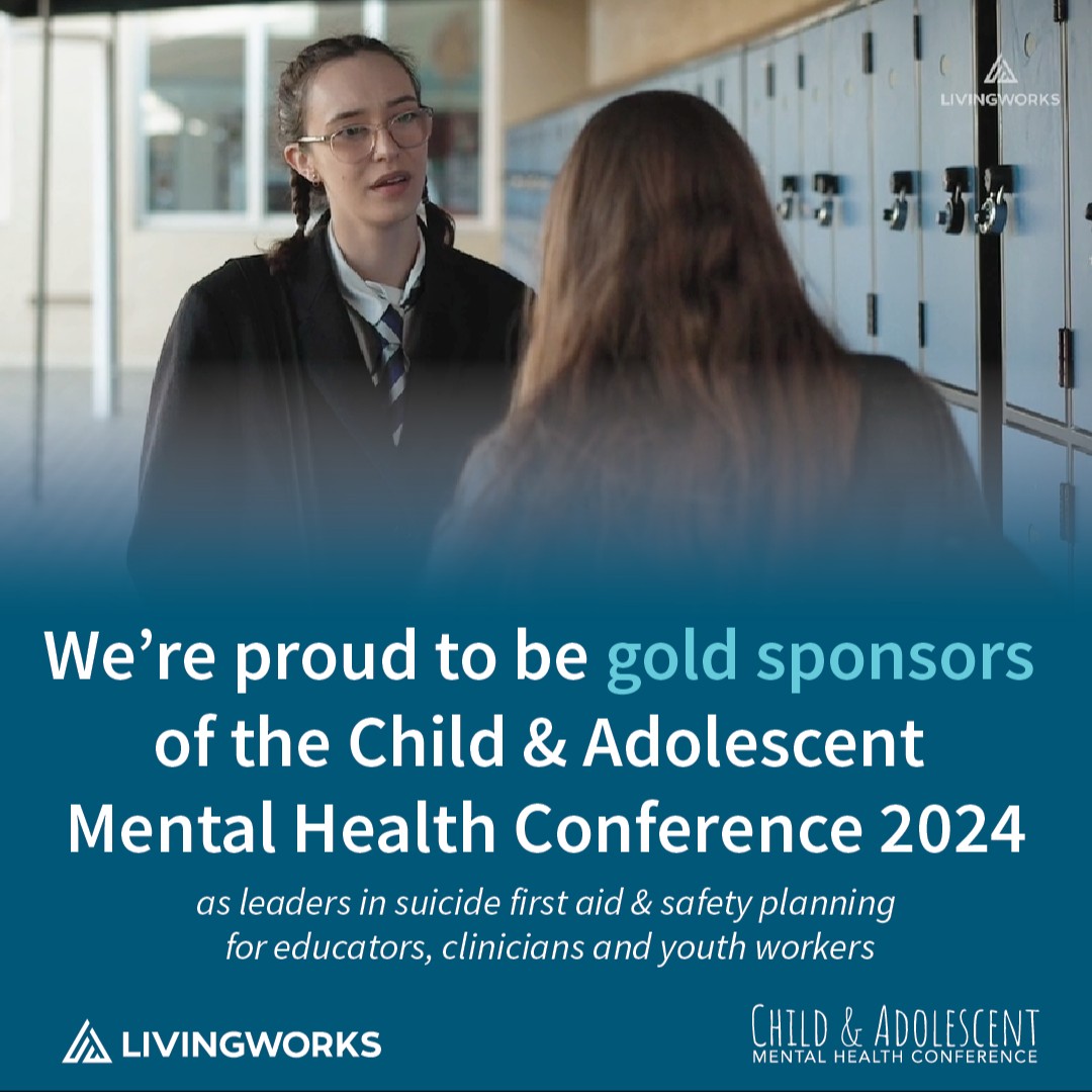 For decades, #LivingWorks has been training clinicians and teachers in #SuicidePrevention. We are proud to sponsor the #CAMH24 Conference this year, with @MarcJBryant leading a pre-conference LivingWorks safeTALK training. A great few days ahead, kicking off Monday! @anzmha