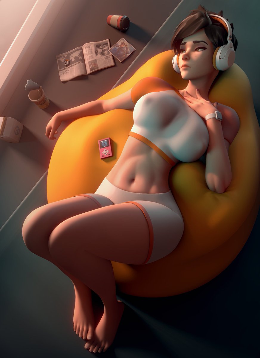TennysonWhoree's tweet photo. Dont mind Lena, just listening to some music, it would be a right shame if some BIG DICKED STUD was to come in~

❤️+🔁  to mating press her on the floor~💋 https://t.co/Z9y7VCMyQ4