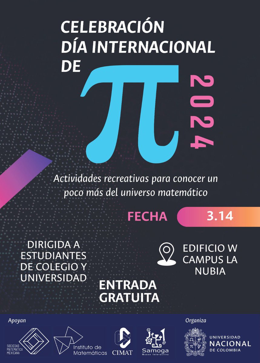 cdacosta628's tweet photo. @SocColMat Nos unimos a la celebración desde @SedeManUNAL https://t.co/ICYQGSHziN