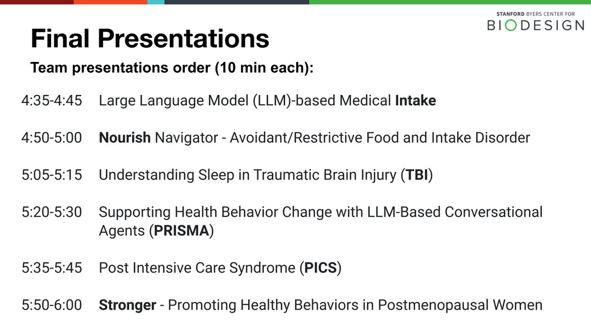 vishnuravi's tweet photo. T-30 minutes until our students in @Stanford #CS342 present the digital health applications they have been building with @StanfordSpezi over the past 10 weeks! 🚀 One team just got in a last minute pull request! 😅 https://t.co/Ej6q8mCRIJ