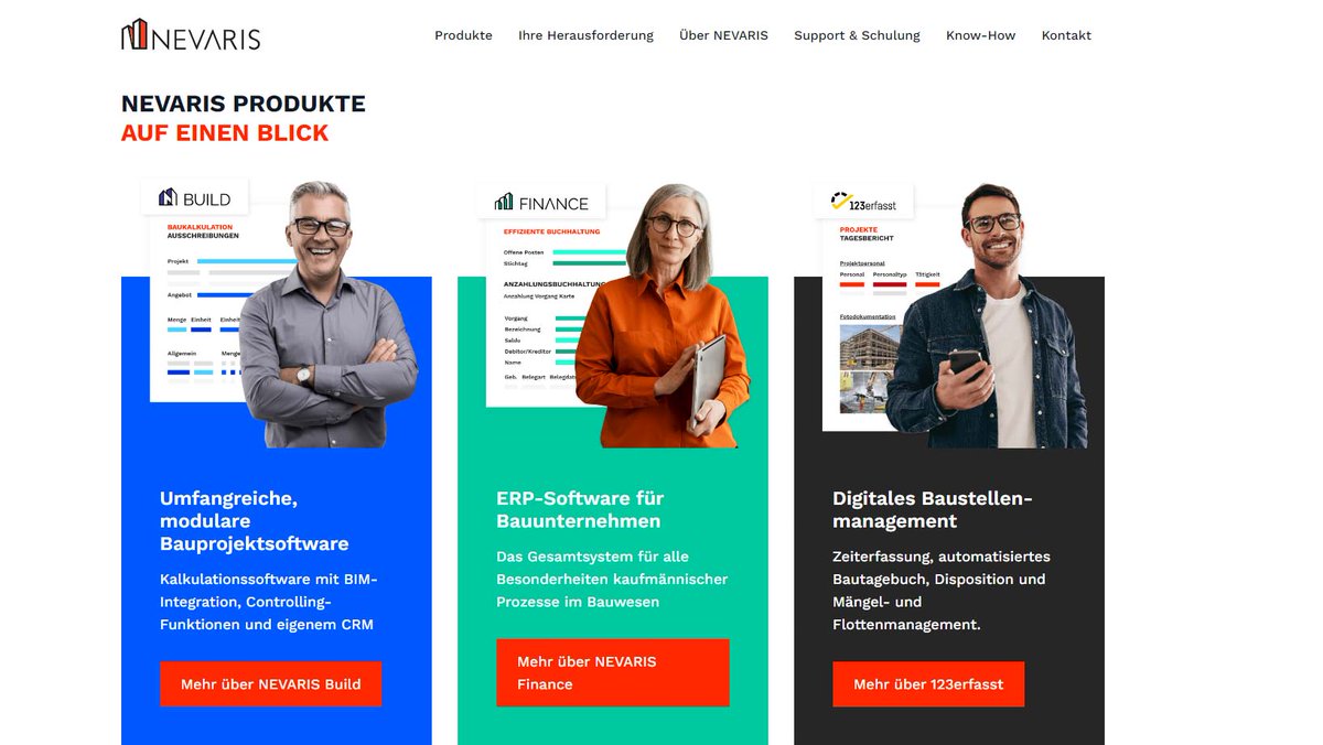 News from our brand @Nevaris_Bausoft: the team has just launched its new website, combining fresh design with easy navigation, and improved search capabilities. Check it out | nevaris.com #NemetschekGroup #Nevaris #digitalization #construction #bauwesen #123erfasst