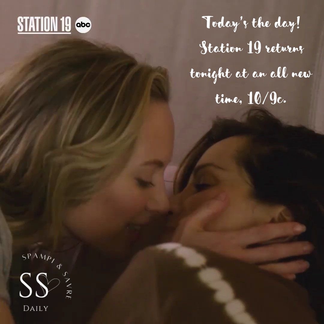 spampsavredaily's tweet photo. Today’s the day! Station 19 is back TONIGHT!

@D_SAVRE @spampistefania 

#savestation19 #station19 #mayabishop #carinadeluca #marina #daniellesavre #stefaniaspampinato #marinaedit #station19edit https://t.co/dgYAsqJtfv