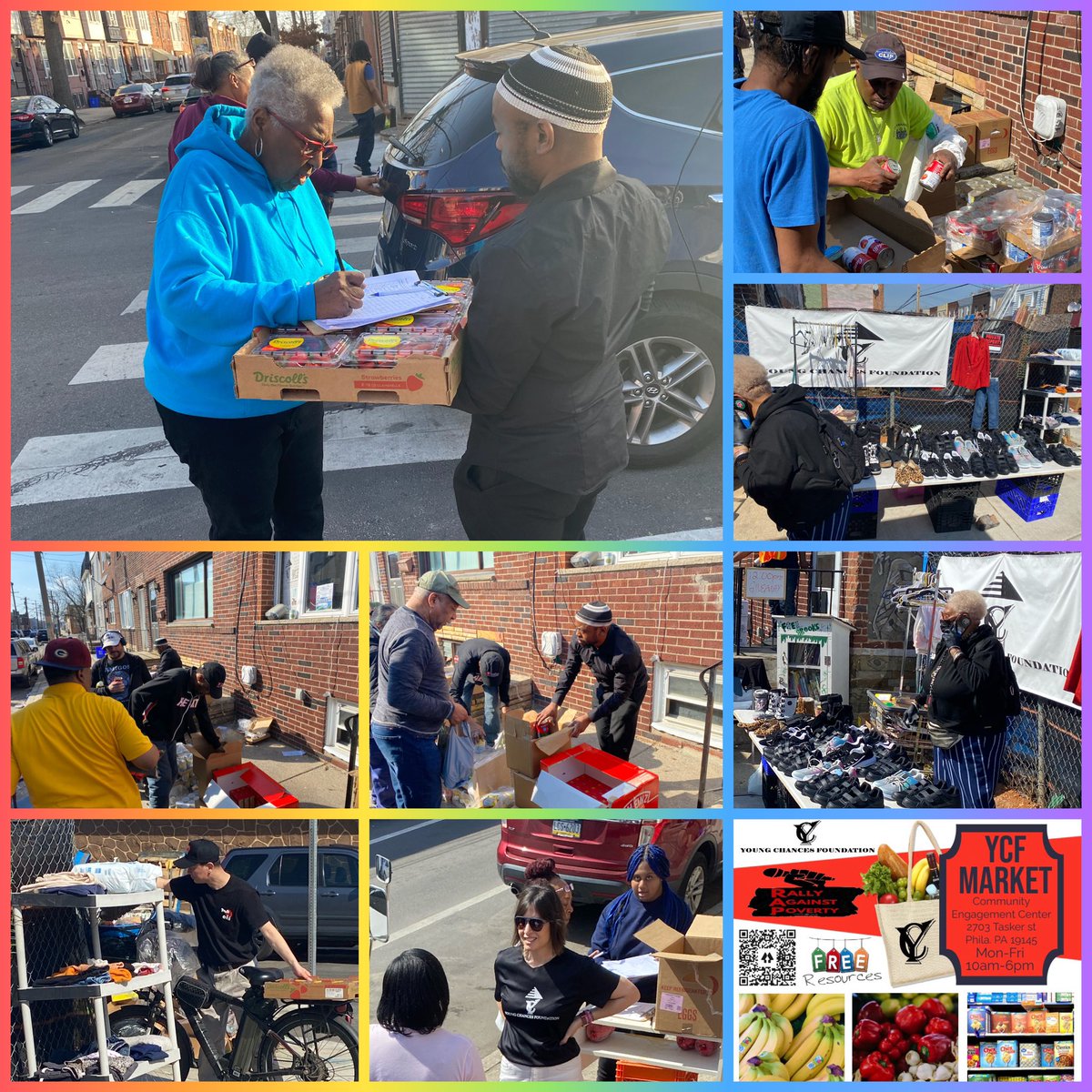 WE HAD A GREAT DAY WITH OUR COMMUNITY PARTNERS & FRIENDS GIVING OUT FOOD,ESSENTIAL RESOURCES,& COLLECTING COMMUNITY SURVEYS TO FAMILIES IN GRAYS FEERY. #youkeepwhatyouhavebygivingitaway #ycfbettertogivethanrecieve #ycfseeingthebiggerpicturenow #ycfphilly