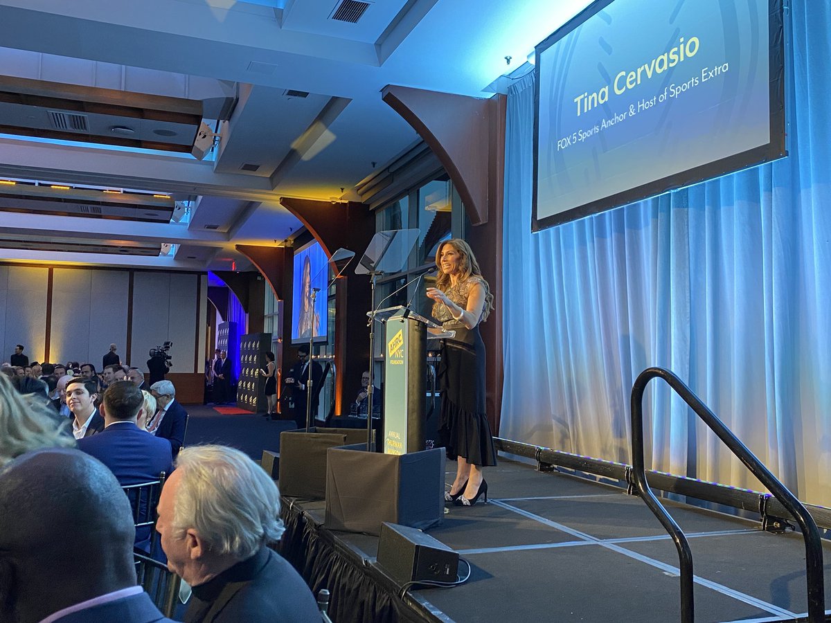 We’re always excited to have <a href="/TinaCervasio/">Tina Cervasio</a> MC our event. No one better! #ThurmanMunsonAwards