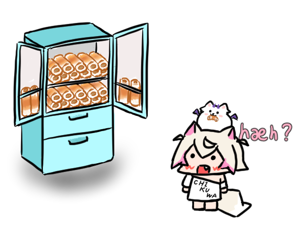 フワワ・アビスガード ,モココ・アビスガード 「FAVOURITE FOOD #FWMCpix 」|あめれうのイラスト