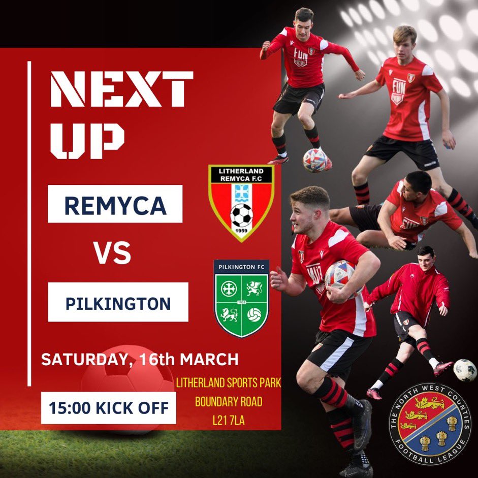 Local derby at home Saturday v Pilkington. Looking to get a few down with only 4 home games left. No prem so free entry with season ticket card.Also, entry, pie, pint (Carling) and programme £12.Affordable FootyREMY⚫️⚽️