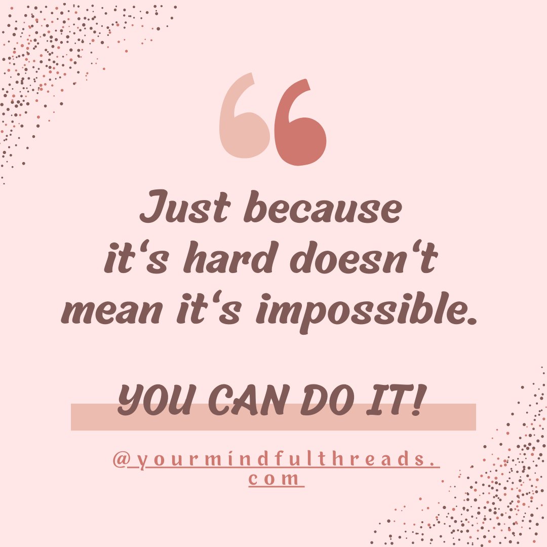 mindfulthread's tweet image. Question: How can one maintain determination when faced with challenging tasks or obstacles?
Solution: Embrace the belief that difficulty doesn't equate to impossibility. Remind yourself that resilience and perseverance can overcome any challenge.  #resilience #yourmindfulthreads