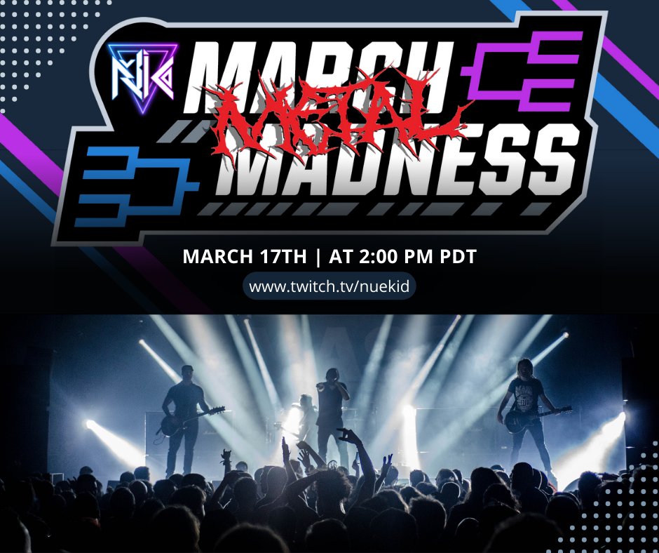 NueKid_Official's tweet image. AY YO!  For March (Metal) Madness, my buddy Pat @pureriffery and I will be hosting a little event ranking our favorite albums of 2023. We'll put them head2head and see which comes out on top! Let's all catch up and listen to some bangers! #MarchMadness #metalmusic