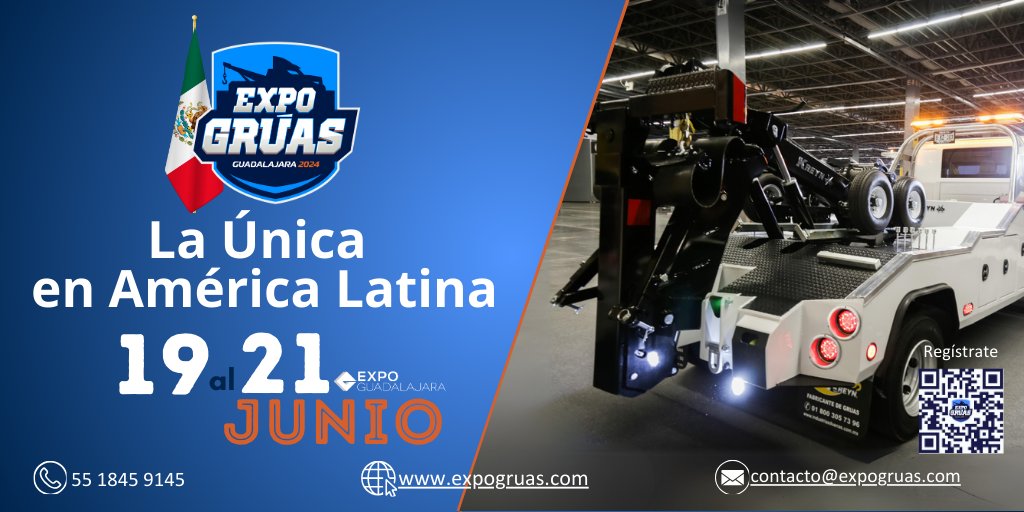 Con el respaldo de la Asociación Nacional de Empresarios de Grúas A.C. (AGRUAS) se realizará <a href="/ExpoGrua/">EXPO GRÚAS</a> del 19 al 21 de junio en Expo Guadalajara.

Será un escaparate y un encuentro para hacer negocios y alianzas de valor al sector de grúas

Regístrate expogruas.com