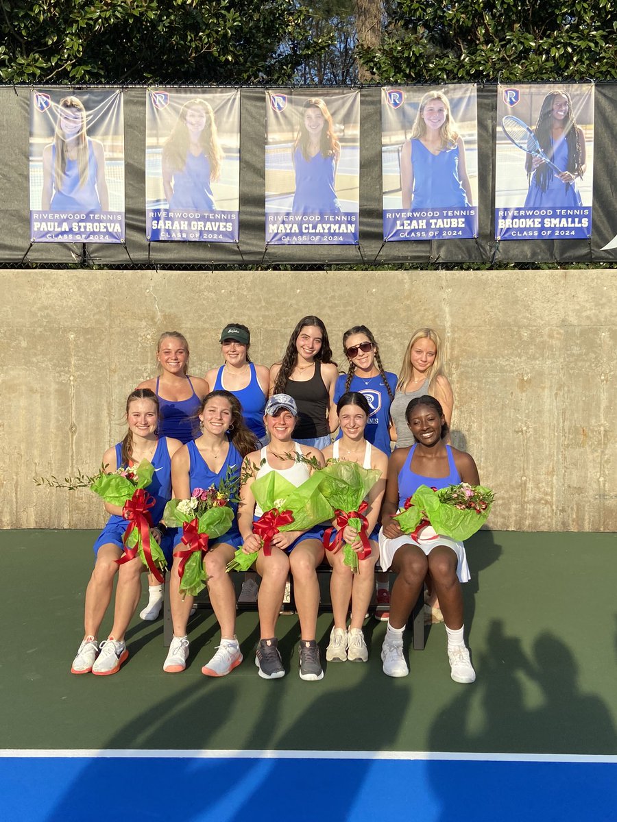 Could not be prouder to coach these amazing Raiders. Brilliant, kind and talented. World watch out for these seniors! #RaiderTennis