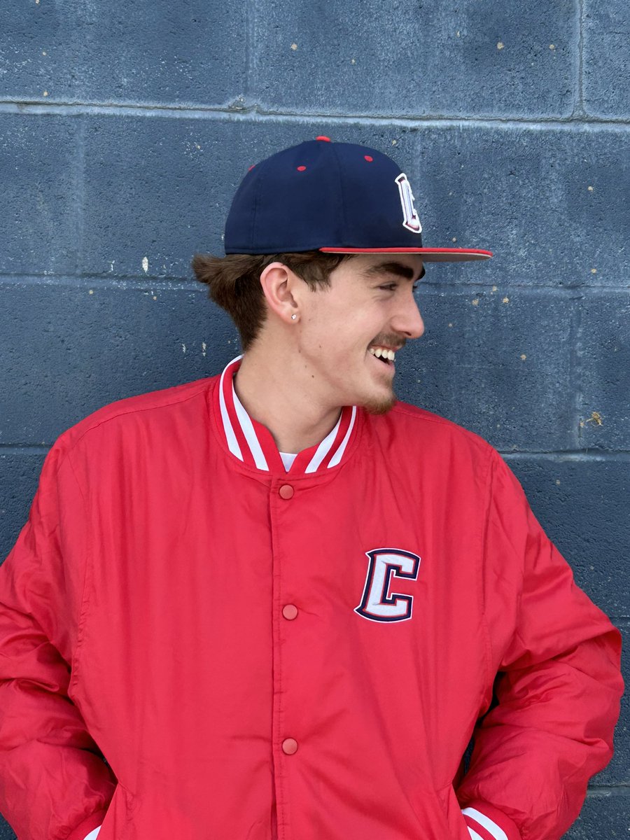 HCCHSbaseball's tweet photo. New jackets came in today. Look at @Jak_Mitchell26 showing it off. https://t.co/NV4ZyEX9gT