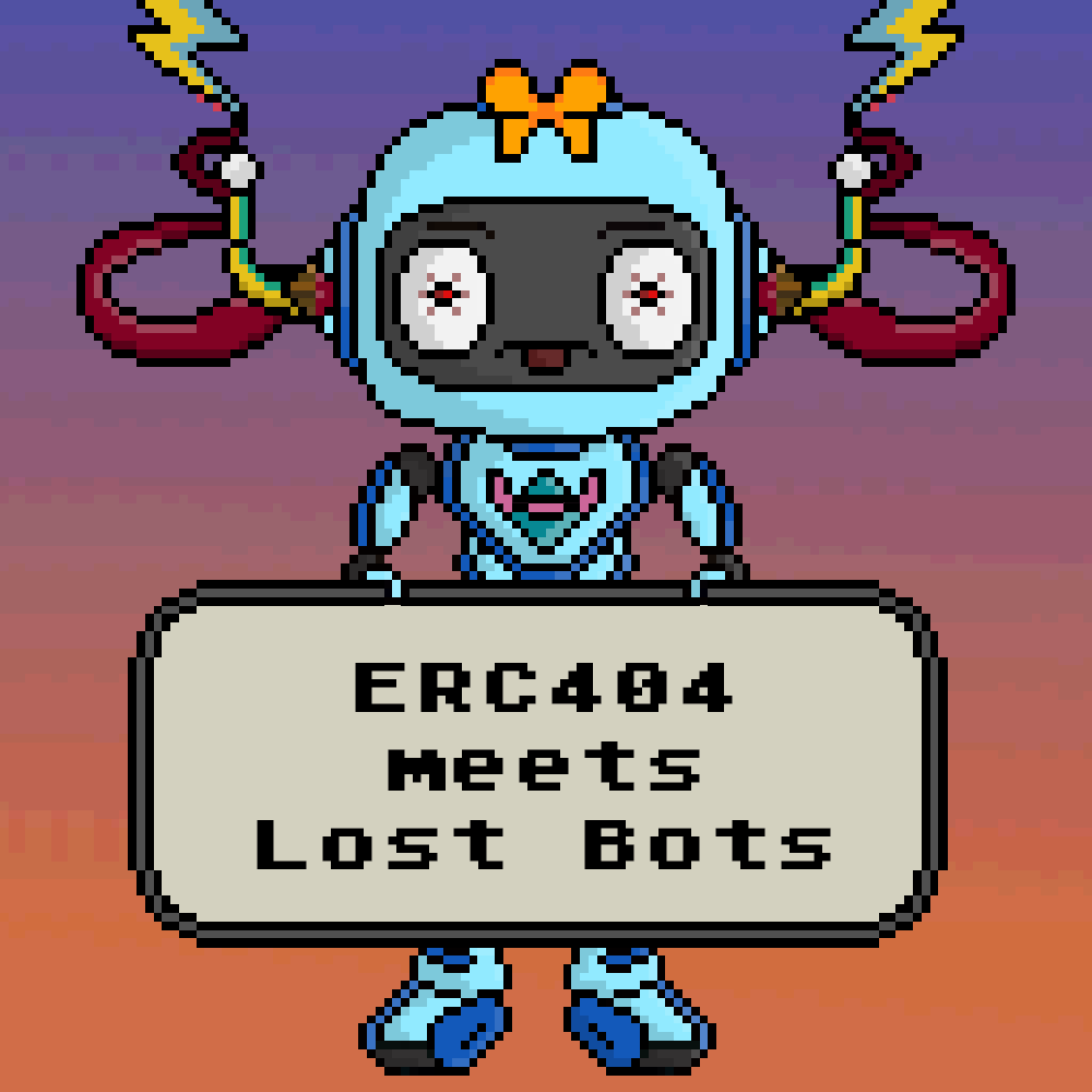 error404erc404's tweet photo. Hello World,

Nice to meet you.

I'm one of the Lost Bots and am waiting to be guided onto the blockchain.

See you soon!

$ETH #NFT #ERC404专区 #ERC404NFT #ERROR404 $ERROR404 #ERC404 #MEMECOIN #NFTCollection https://t.co/X59BwgHcI8