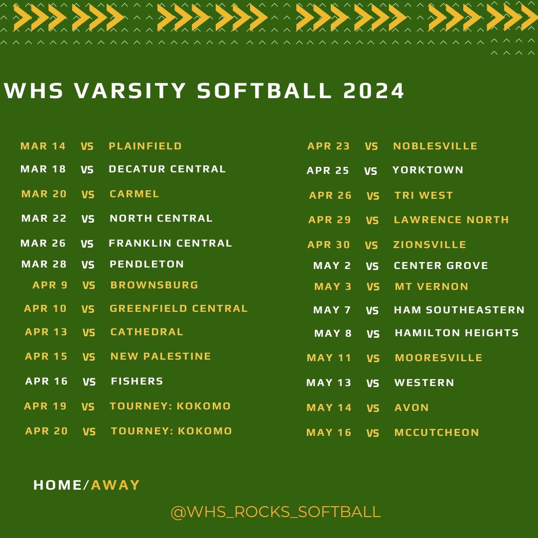 Rocks ready for 2024!  Come see the defending sectional champions play this Spring!