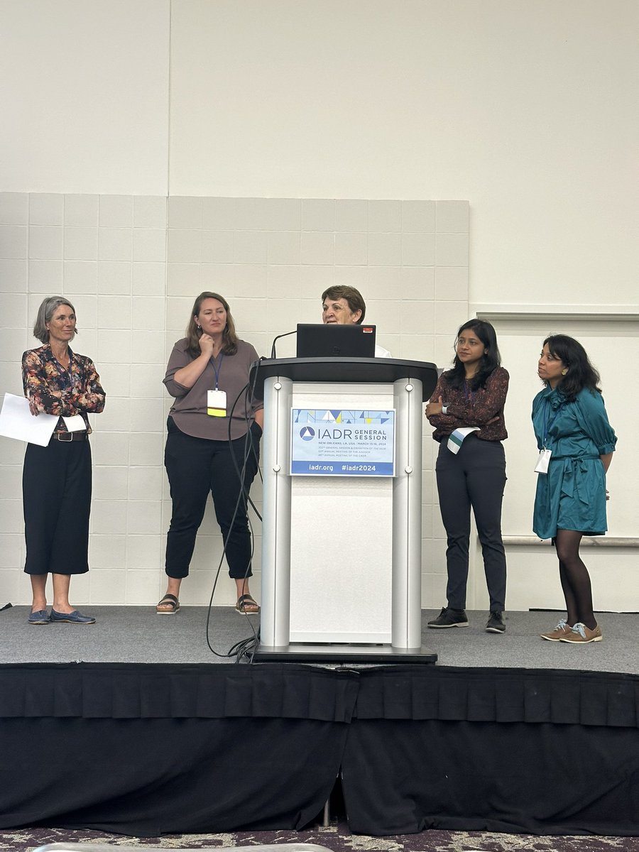 Prof Lisa Jamieson chaired a session on ‘Oral Microbiome research - a call for equity and inclusion’ with four great speakers at #IADR2024