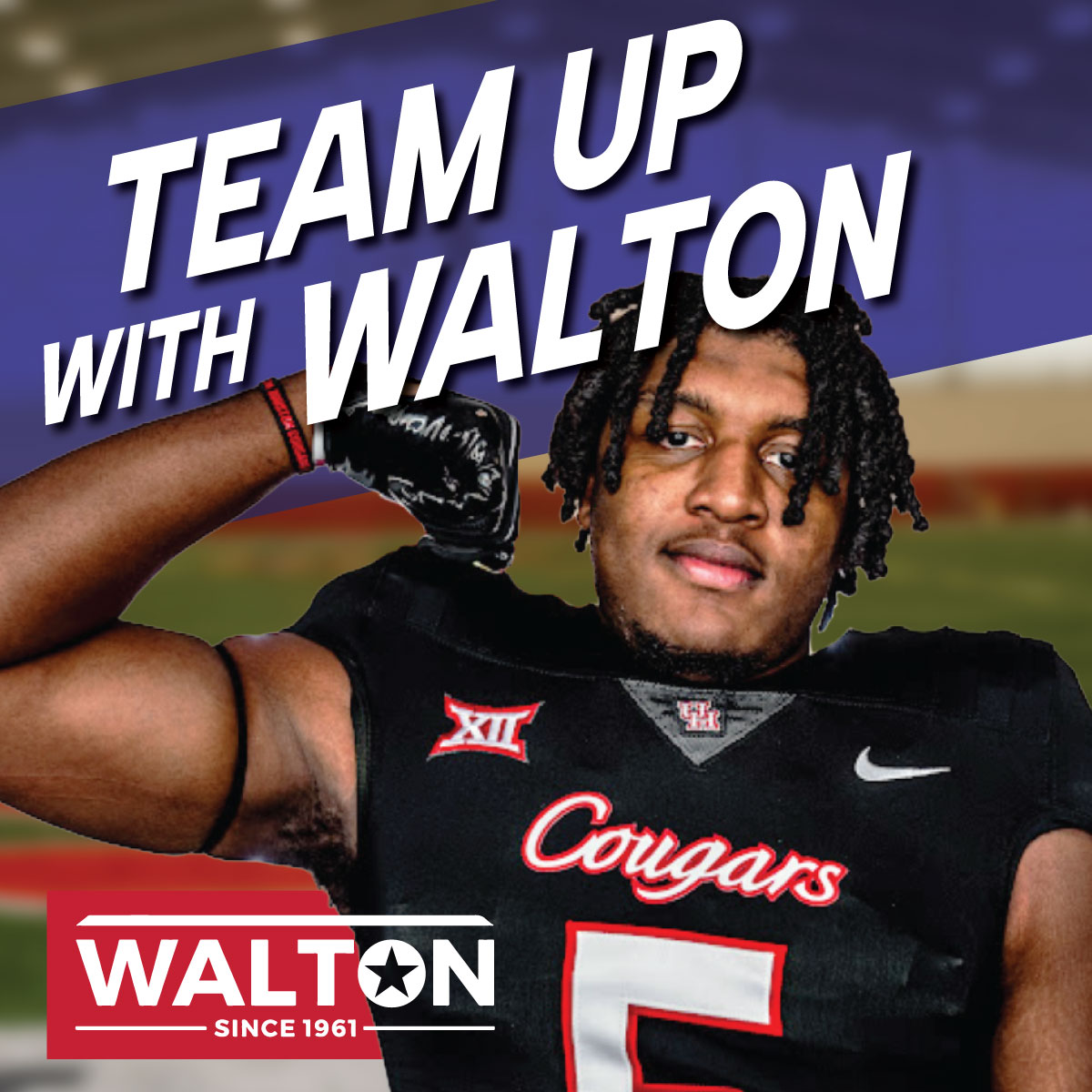 Welcome Keith Cooper <a href="/KeithCooperjr/">Keith Cooper Jr🪦‼️</a> to Team Walton! Walton Roofing is a proud supporter of UH athletics - learn more at waltoncougars.com #gocoogs