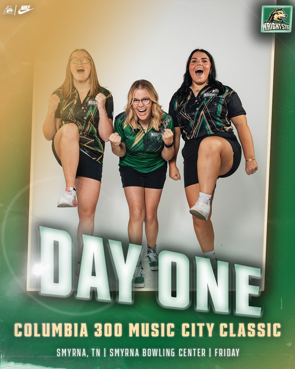WE ARE SO PUMPED!!💚 🆚 Columbia 300 Music City Classic 💻 Facebook (facebook.com/wsubowling) 🏟 Smyrna Bowling Center 📍 Smyrna, TN #RaiderUP | #RaiderFamily