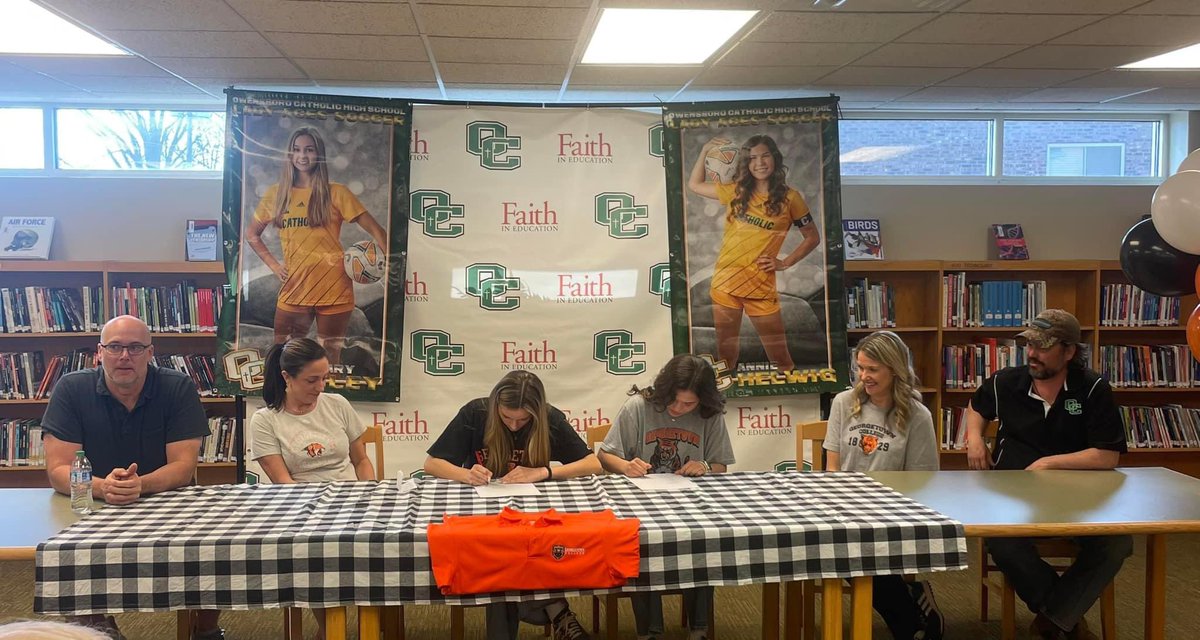 Congratulations Mallary and Annie! They are both continuing to play at Georgetown⚽️