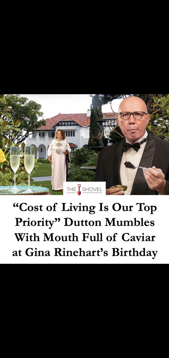 NEILDav80815508's tweet image. Can he please explain how much money 💰 did he charge the Australian taxpayers to fly 🪰 and attend Gina's Birthday party 
Did Mrs Dutton attend 🤔 
Or was it just all the LNP little man's club