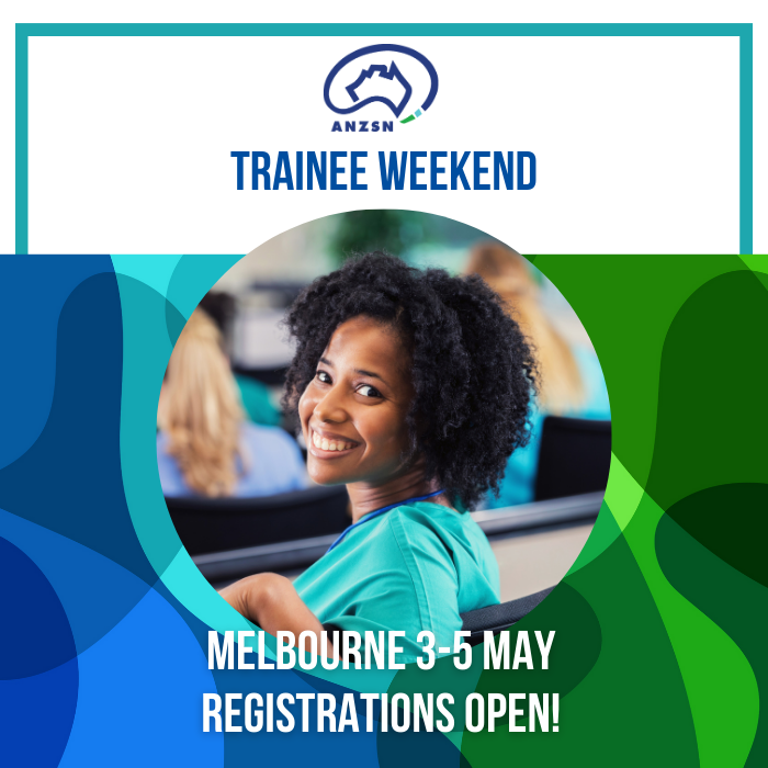 Our 2024 Trainee Weekend, 3-5 May in Melbourne brings together trainees from across Aus & NZ for learning & networking Group case-based discussions, skills-based masterclasses & confidence in translating theoretical knowledge into clinical approaches shorturl.at/HIQRV