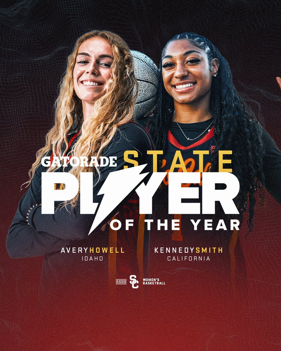 Two future Trojans were named Gatorade Player of the Year in their state! Congrats, Avery and Kennedy! ✌️