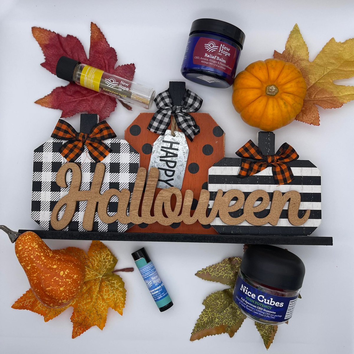 NewHopeCBD's tweet photo. Have a horrifying Halloween from your friends at New Hope! 🎃🦇🍂👻 https://t.co/b3JvuuStma