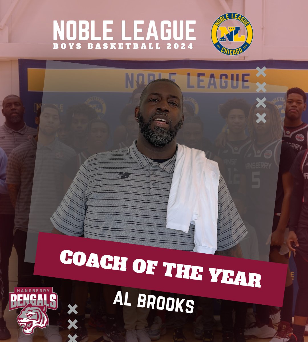 🏀 BOYS BASKETBALL ACCOLADES - COTY 🏀

Congrats to Al Brooks from <a href="/benoblehcp/">Hansberry College Prep, A Noble School</a> for winning the 2024 Coach of the Year for Boys Basketball!
—
Felicidades a Al Brooks de <a href="/benoblehcp/">Hansberry College Prep, A Noble School</a> por ganar el premio de entrenador del año de niños baloncesto!

#competetolearn