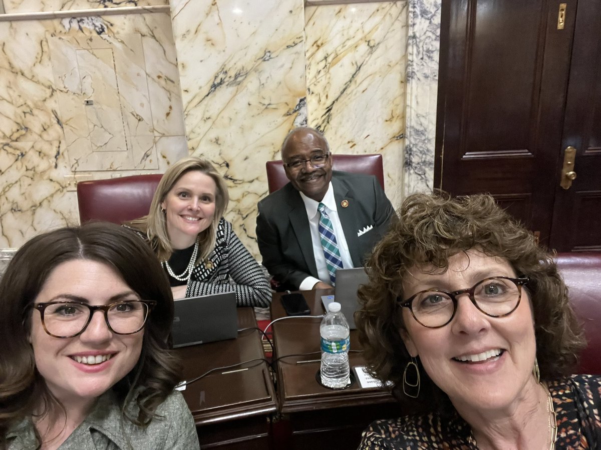 Doing the people’s business into the night during this very busy time of the MD General Assembly - w/my fabulous colleagues @SarahForMD, @dawn_gile & @BenBrooksSr