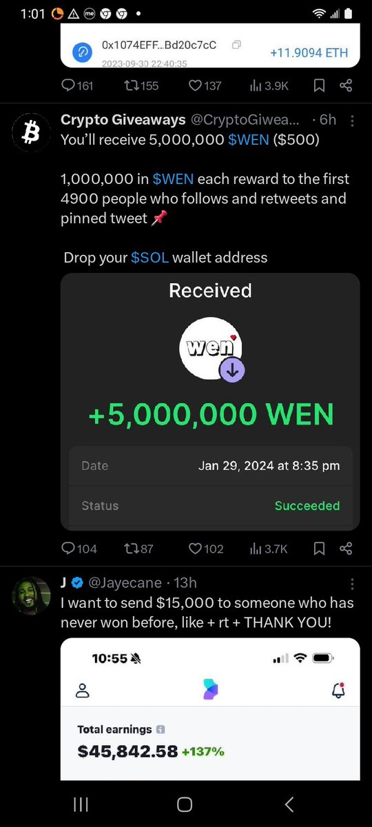 iamstan1961's tweet photo. @CryptoGiweaway 0x90EC19c4d2d0fF22682F9478F89360C8f0cA6004
Eth safe https://t.co/1uUEDUa4q9