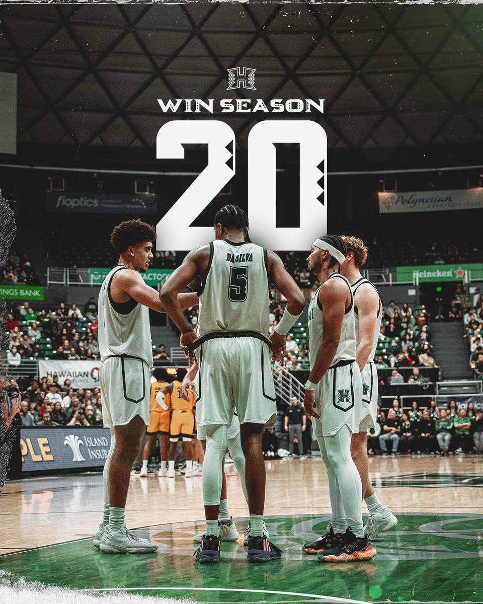Second straight season with at least 2️⃣0️⃣ wins. 

#ManaOhana #GoBows