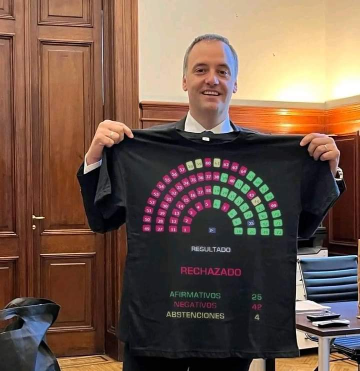 TNormalidad's tweet photo. #BuenosDias Argentina! Nuestro Senado les dijo NO. Chau #DNU https://t.co/RMGEY5M2ni