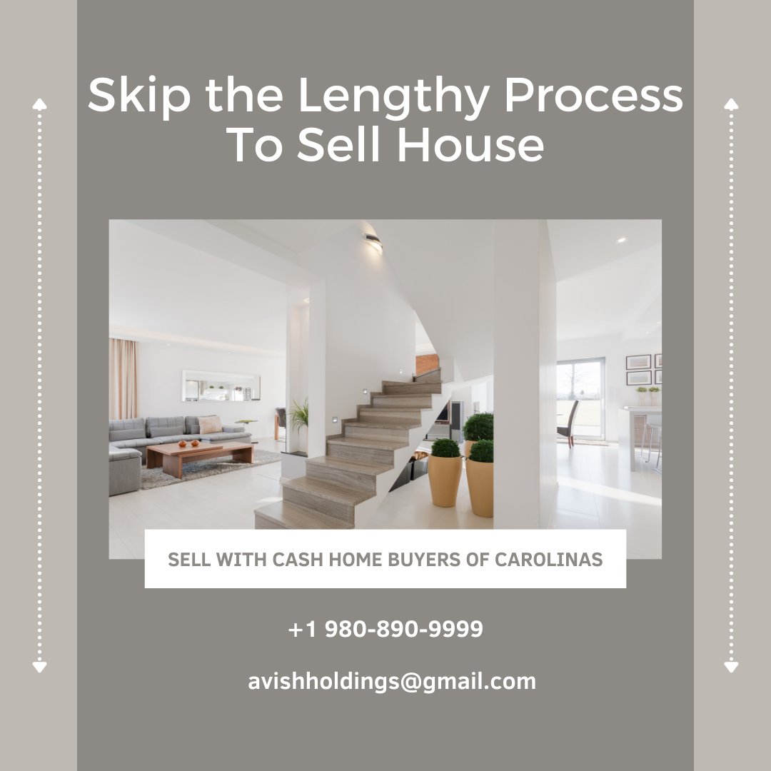 🏡💨 Tired of the lengthy process in traditional real estate? 🏡💨

Skip the hassle and #SellYourHouseFast with #CashHomeBuyers in Charlotte! Don't let the traditional process drag you down.

Contact us and experience the convenience of selling your home quickly and easily!