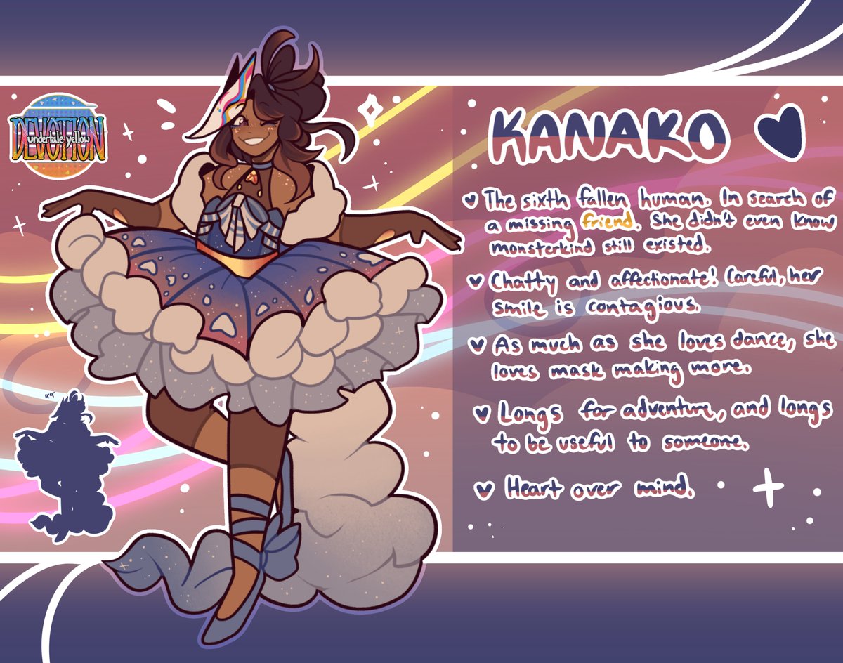 Specklax's tweet image. 💙💫introducing uty: devotion, my personal take on an undertale yellow swap !! i’ve been working on this little fun project for the past couple of weeks and am so excited to finally talk more about it :-D! starting with kanako the human!!
#utydevotion #undertaleyellow #kanako🌟