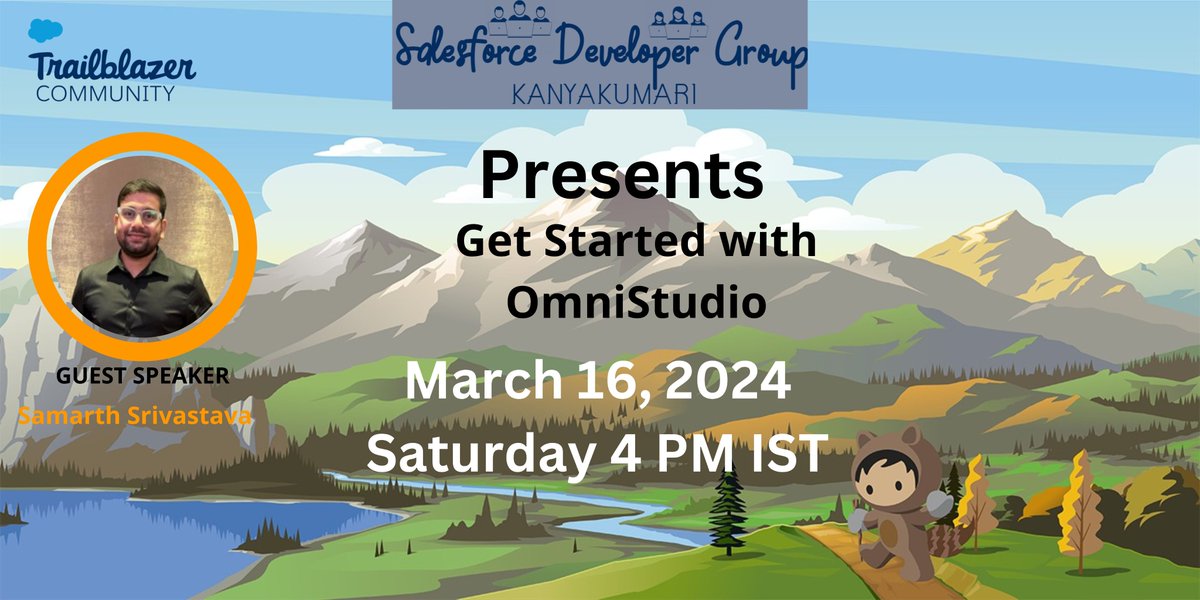 Hi Everyone. I am Calling for Salesforce Trailblazers to join us for the Get Started with OmniStudio on March 16 at 4 PM (IST). To join the session Please register by using this link: trailblazercommunitygroups.com/events/details… #TrailblazerCommunity #Salesforce