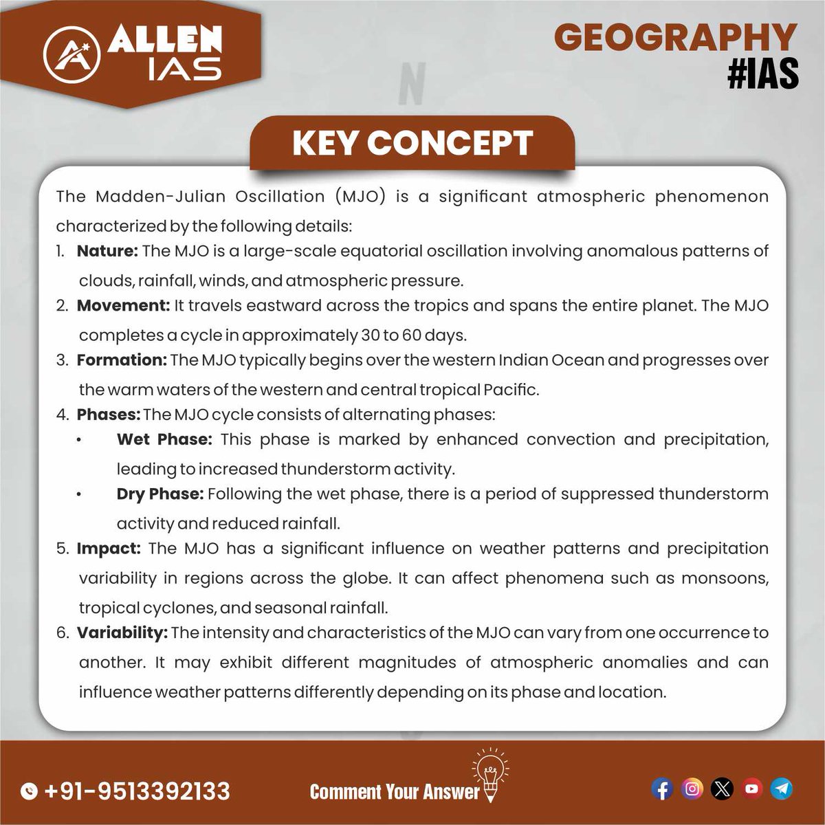 ➡️Daily practice, daily progress.

📌Join our UPSC prep telegram channel for your daily dose of exam-ready key concepts and questions.

#geography #geographyfacts #geographyquiz #ias #upsc #ips #upscexam #PCS #LBSNAA #upscaspirants #upscmotivation #allenace