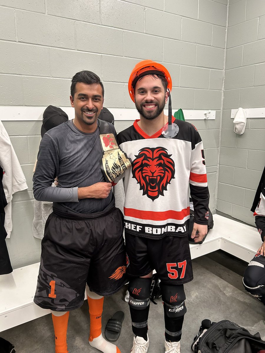 Game #12: 2-0 SO victory over the Rush!

Player of the game 🥇: Our tendy Raffiiiiii with a huge 5 save SO 😂

Hardest Worker 👷🏾‍♂️: Big Adeeeee who battled through a tough hand injury 

Great game fellas! #LionsNation