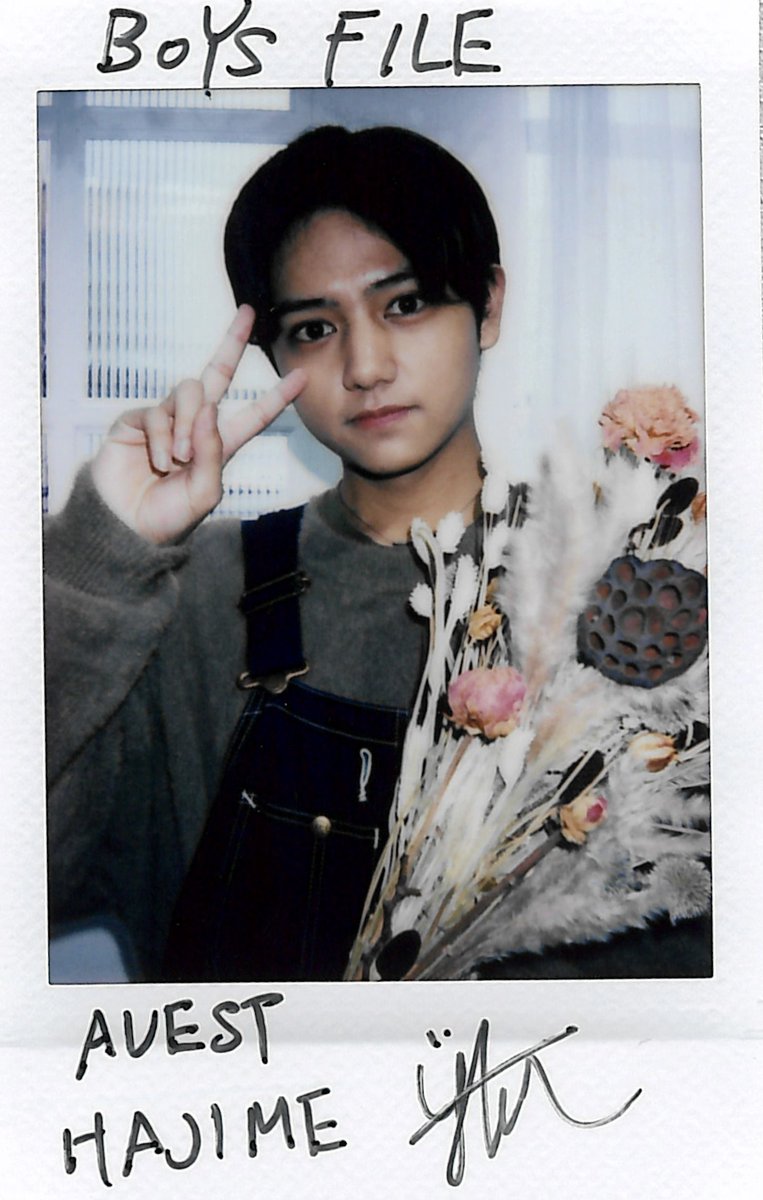【フォロー＆RT企画】 
『BOYS FILE Vol.15 FLOWER』 
発売中！

本日はBOYS FILE初登場！
#AVEST の #HAJIME さんです🌷

(<a href="/boysfile_jp/">BOYS FILE 編集部</a>)と(<a href="/AVEST_HAJIME/">桜井一 / HAJIME【AVEST】</a> )を 
フォロー&amp;このポストをRTしたら応募完了！ 
※発送は4月末以降  

応募期間は2024年4月15日23:59迄 
#BOYSFILE