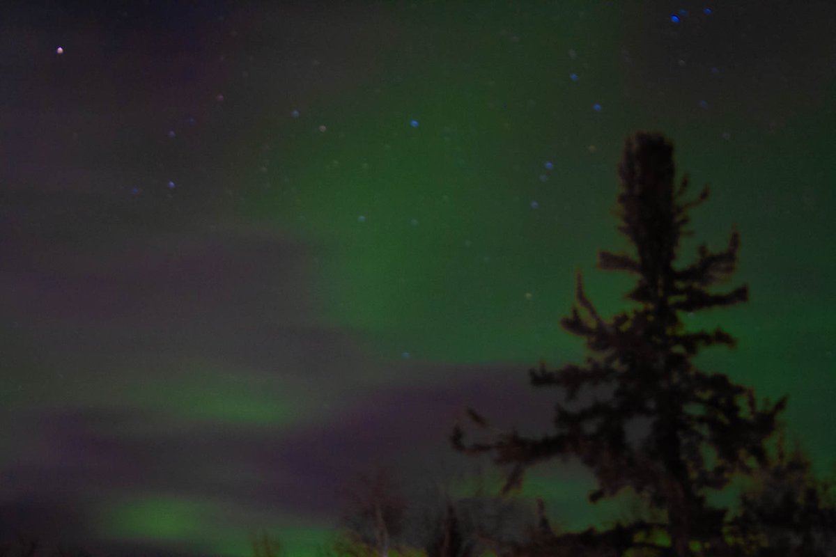 MsKPell's tweet photo. Thankful to witness another night of the Aurora dancing in the skies https://t.co/4nWiJsKkQI