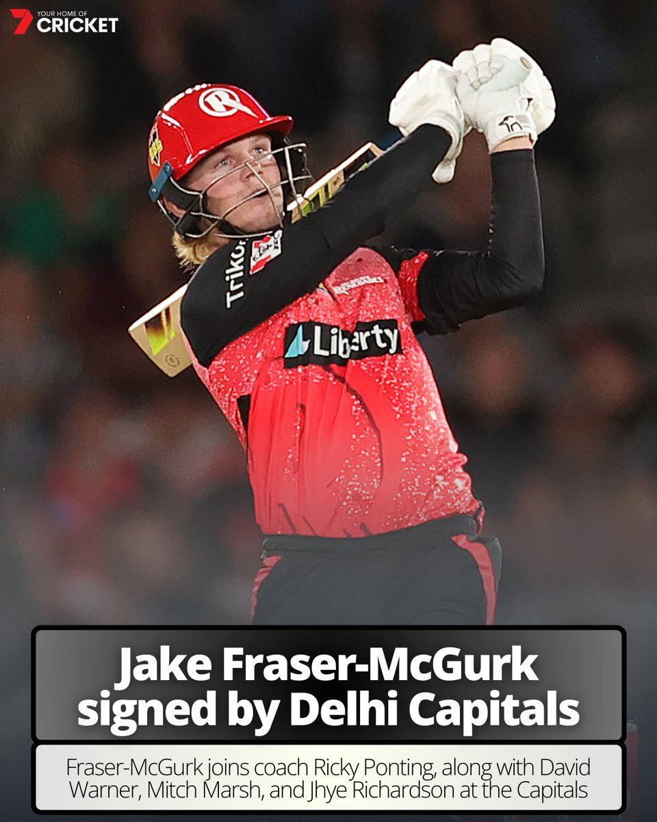 Jake Fraser-McGurk is off to the IPL! Might have to rename the Delhi Capitals to the Aussie Capitals the way they're going 😂 #IPL2024