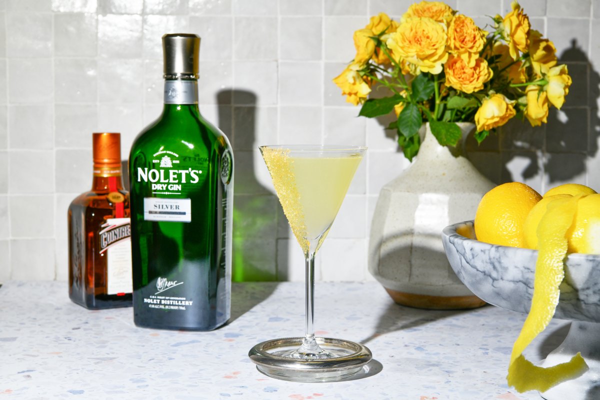 Pucker up for a delicious NOLET'S Silver Lemon Drop. The tart, sweet lemon with the fruit & floral botanicals are delightful to the palate. This one is fun with a lemon zest/sugar rim. noletsgin.com/recipe/lemon-d… #LemonDrop #Cocktail #Recipe #CitrusSeason #NOLETS #PremiumSpirits