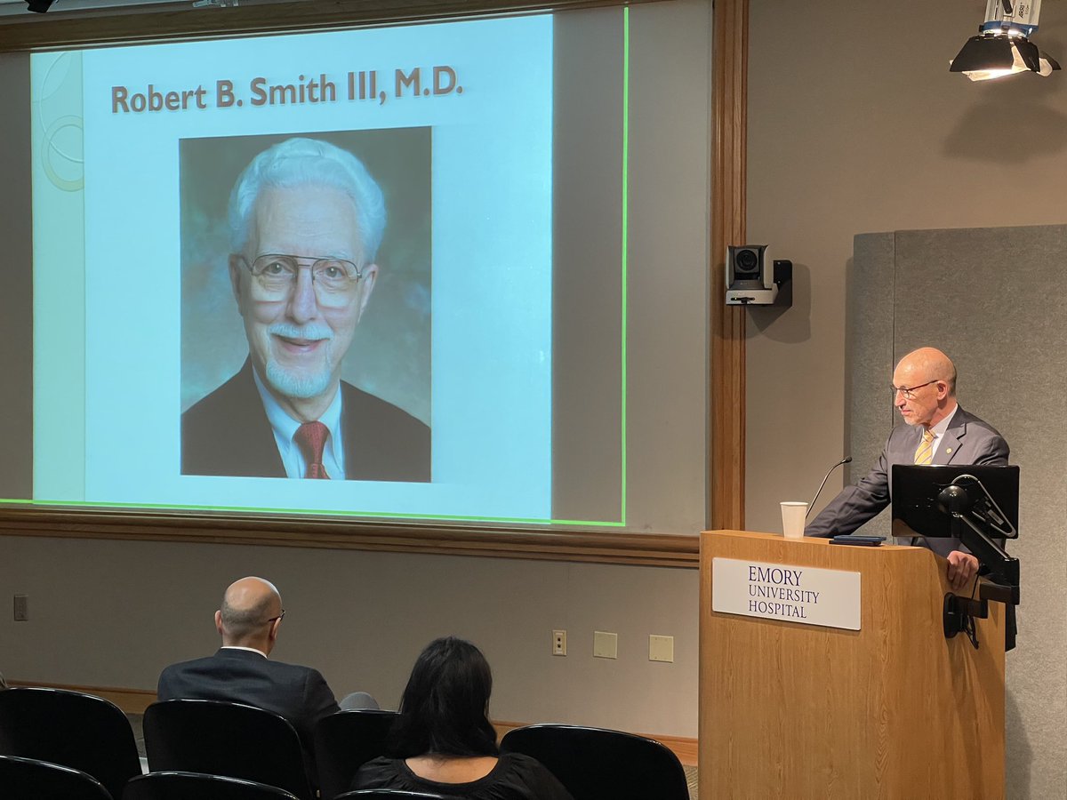 We had a wonderful time hosting @AshMansour5 as the 17th Robert B Smith III visiting professor at Emory this week. Excellent talk about the important role of the American Board of Surgery in surgical education and protecting the public. @EmoryVascSurg @EmorySurgery