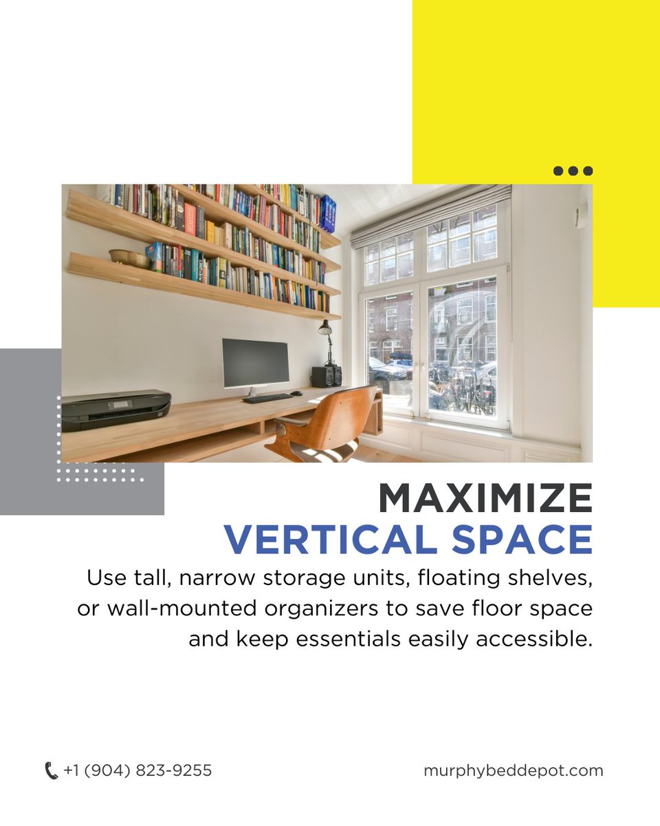 MurphyBedDepot's tweet image. Small rooms, big possibilities! 🌟 Maximize your space with these genius tips!: Explore our range of Murphy beds by clicking the link in bio! #bedroominspo #bedroomdecorideas #interiorblogger
