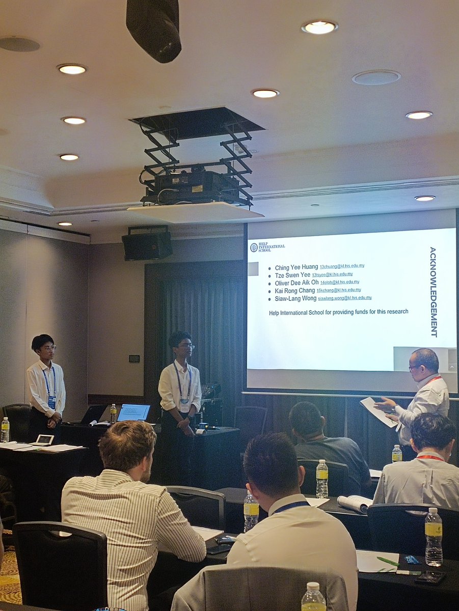 🎉 Huge congratulations to Hongyi and Aakash who presented the car plate project at the ICMVA conference! Despite nerves, they shone brightly in front of professors, lecturers, and postgrads from Germany, US, Japan, and many more . So proud of your achievements! 👏 <a href="/HELPISKL/">HELP International School</a>