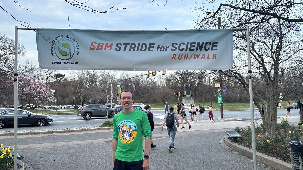 Had a great time running my first @BehavioralMed Stride for Science Run this afternoon at #SBM2024 in Philadelphia. 5km in 25:25 😅