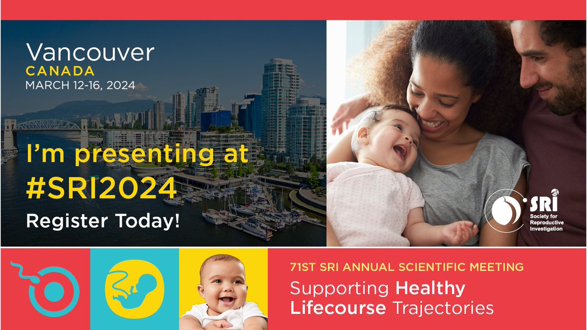 Excited to be presenting at #SRI2024 tomorrow on the association of prenatal SRI antidepressant exposure with anxious behaviours in kindergarten and anxiety and/or depression in later childhood/adolescence! Come join me March 15th in Meeting Room 1 at 4:45pm.
<a href="/SRIWomensHealth/">SRI</a>