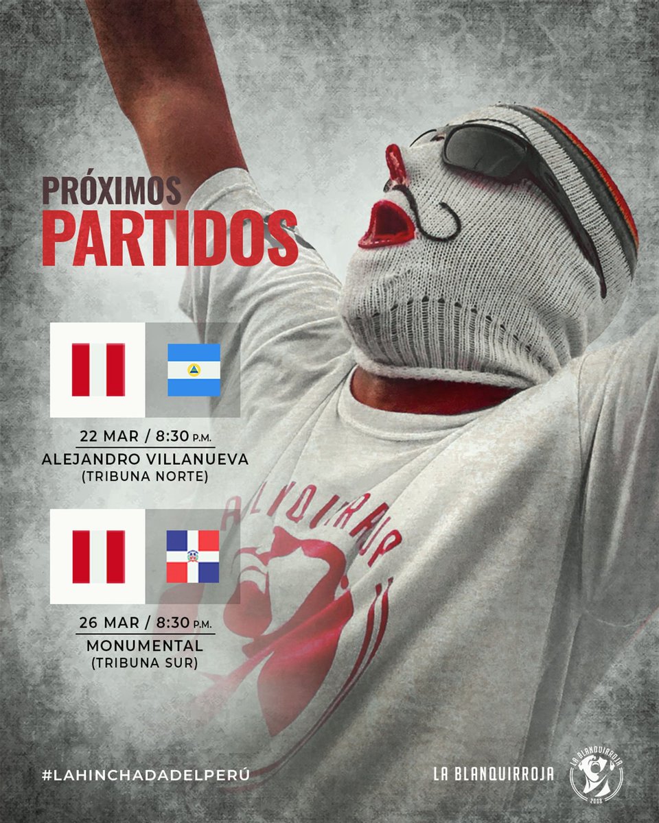 La Blanquirroja #LaHinchadaDelPerú tweet media