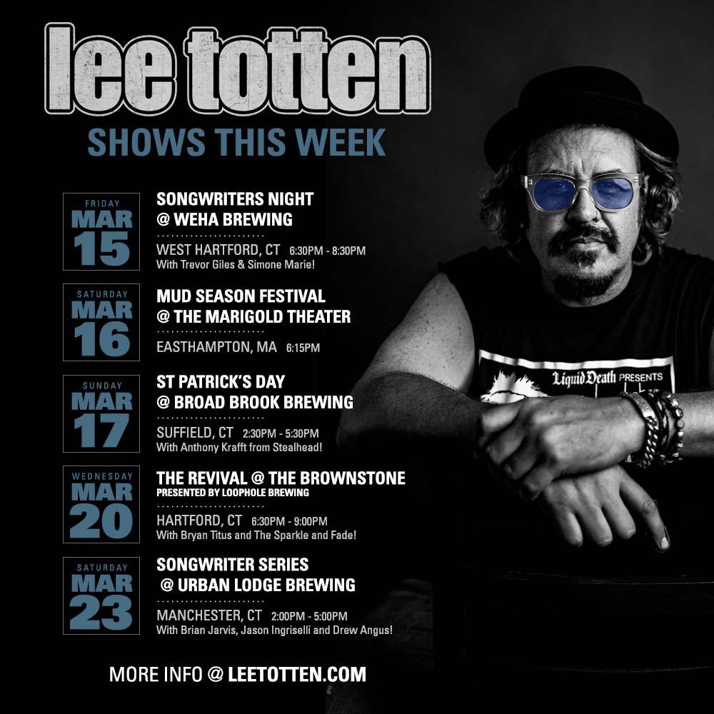 A lot of fun shows with amazing artists in the next few weeks!