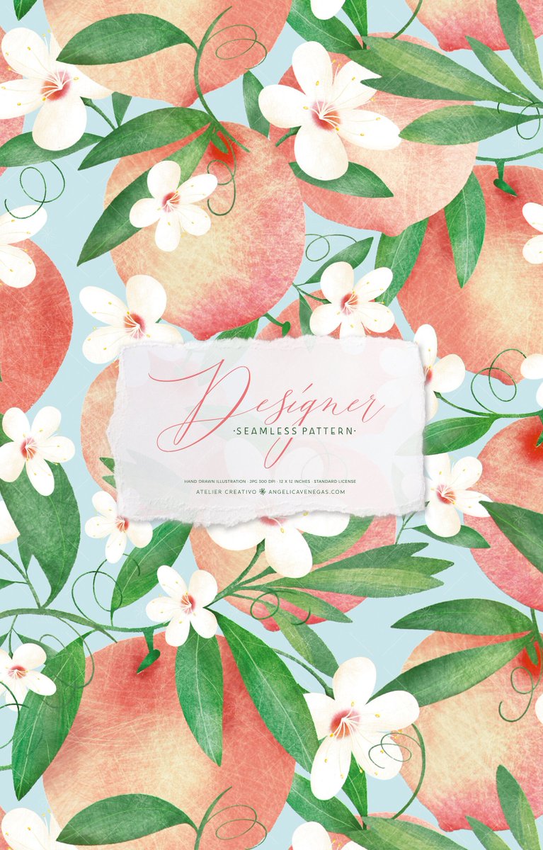 AV_Ilustracion's tweet image. Estampado primaveral de Duraznos! Para dar color a los textiles de la cocina o para alegrar la decoración de la terraza? 
byangelicavenegas.etsy.com/listing/986169…

#seamlesspattern #peaches #springpattern #deco #patterlicensing #duraznos #ilustracion #fabricpattern